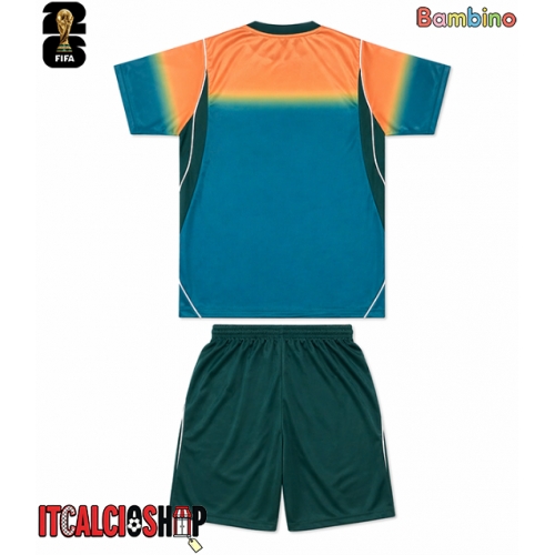 Australia Seconda Maglia Bambino Mondiali 2026 Manica Corta (+ Pantaloni corti)